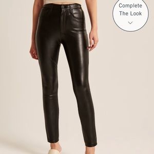 Abercrombie vegan skinny leather pants 26